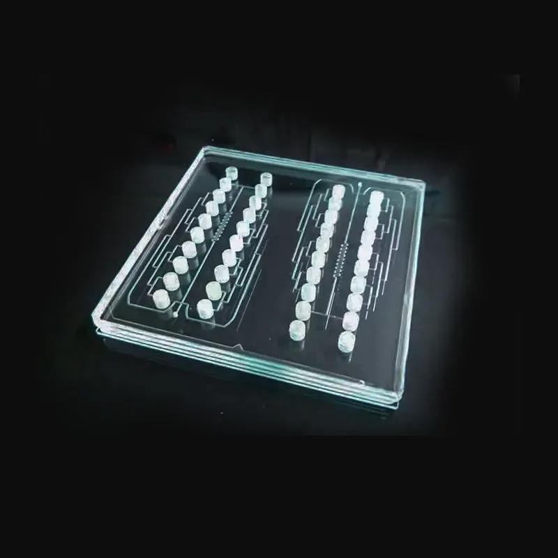 Clear Plexiglass Cnc Milling Microfluidic Chips Transparent Polished Parts 1