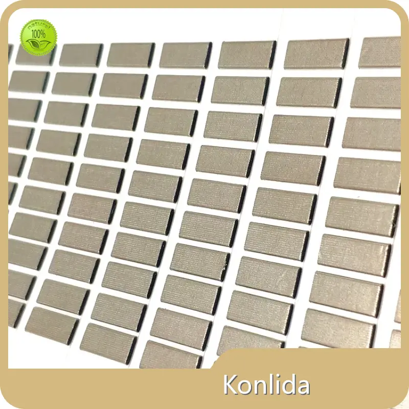 Tela sobre junta de espuma plateada/negra/dorada o personalizada por - Konlida 1