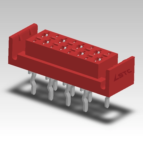 KLS1-204FV 2.54mm Micro Match Connector Female Dip 180 With Ear 1