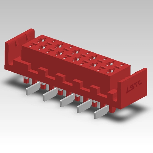 KLS1-204GD 2.54mm Micro Match Connector Female SMT With Ear 1