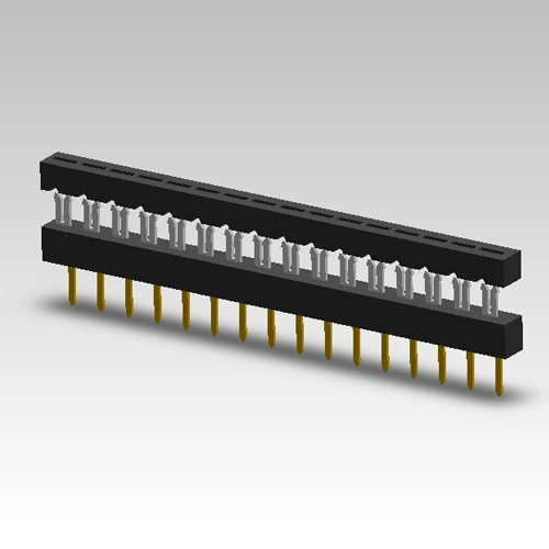 KLS1-204SD Single Row 2.54mm Dip Plug IDC Connector 1