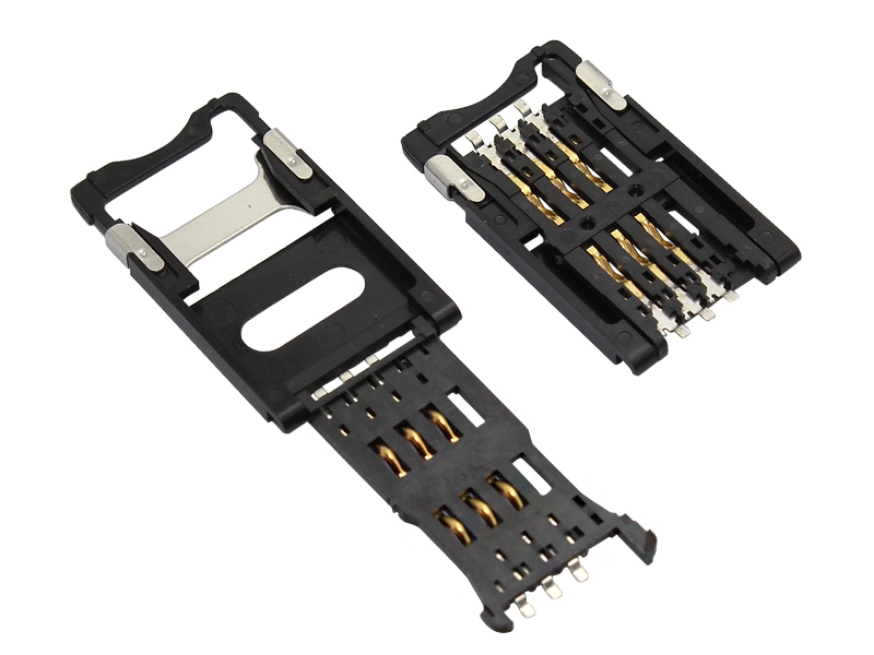 KLS1-SIM-012 2.54mm SIM Card Connector 6 Pin & 8 Pin,H2.54mm 1