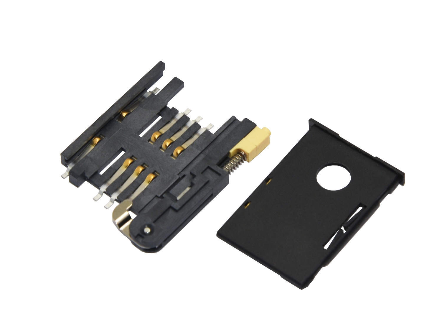 KLS1-SIM-014 2.54mm SIM Card Connector 6 Pin 8pin, Push Push 1