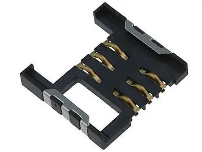 KLS1-SIM-015 2.54mm Pitch SIM Card Connector 6 Pin H2.7mm 1