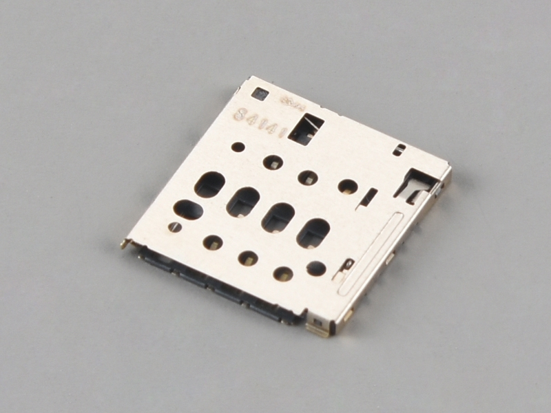 KLS1-SIM-093 H1.29mm 8 Pin With CD pin Micro SIM Card Connector 1
