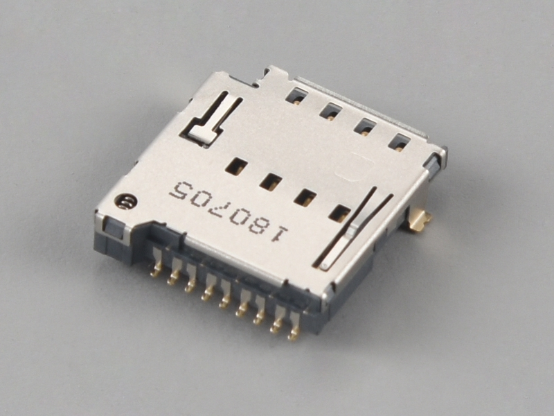 KLS1-SIM-096 H3.65mm 8 Pin With CD pin Micro SIM Card Connector 1