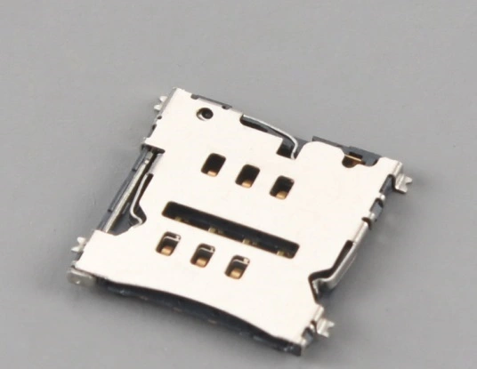 KLS1-SIM-075 1.27mm Pitch 6 Pin H1.5mm Micro SIM Card Connector 1