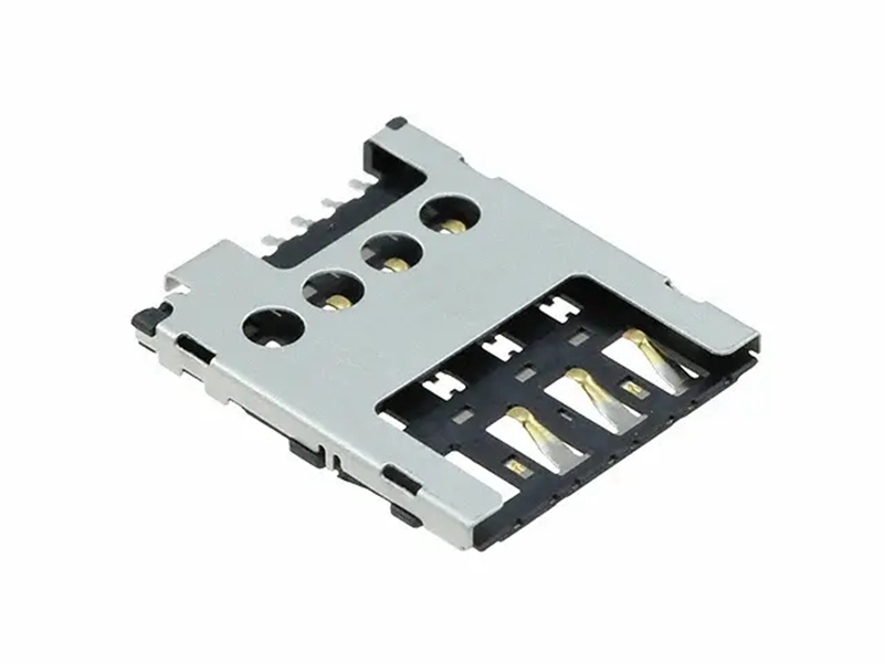 KLS1-SIM-046  1.27mm Pitch 6 Pin H1.45mm Micro SIM Card Connector 1