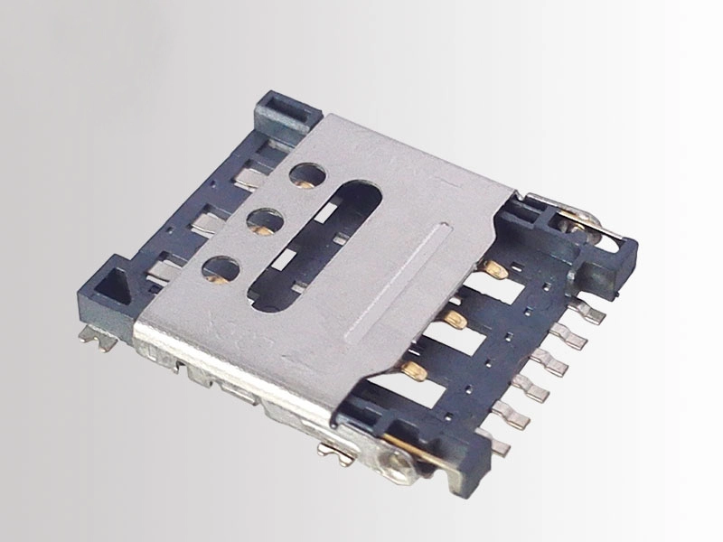 KLS1-SIM-077 1.27mm Pitch 6 Pin H1.4mm Nano SIM Card Connector 1