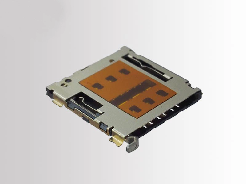 KLS1-SIM-102 1.27mm Pitch 6 Pin H1.5mm With CD pin Nano SIM Card Connector 1