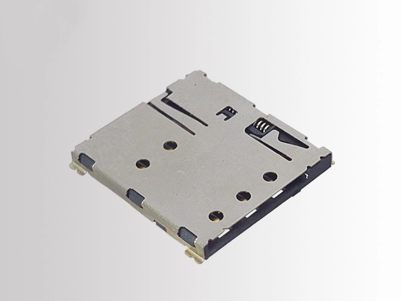 KLS1-SIM-066 1.27mm Pitch 6 Pin H1.37mm With CD pin Nano SIM Card Connector 1