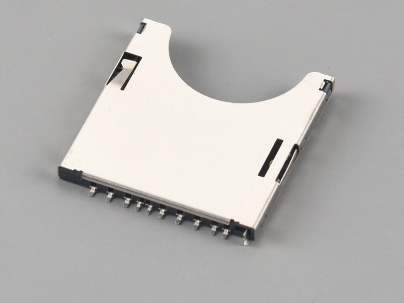 KLS1-SD-001 / KLS1-SD-101 PUSH-PUSH,H2.75mm With CD Pin SD Card Connector 1