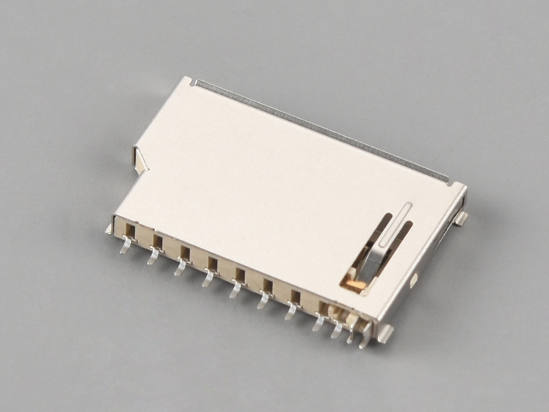 KLS1-SD-002 PUSH-PULL H2.85mm With CD Pin SD Card Connector 1