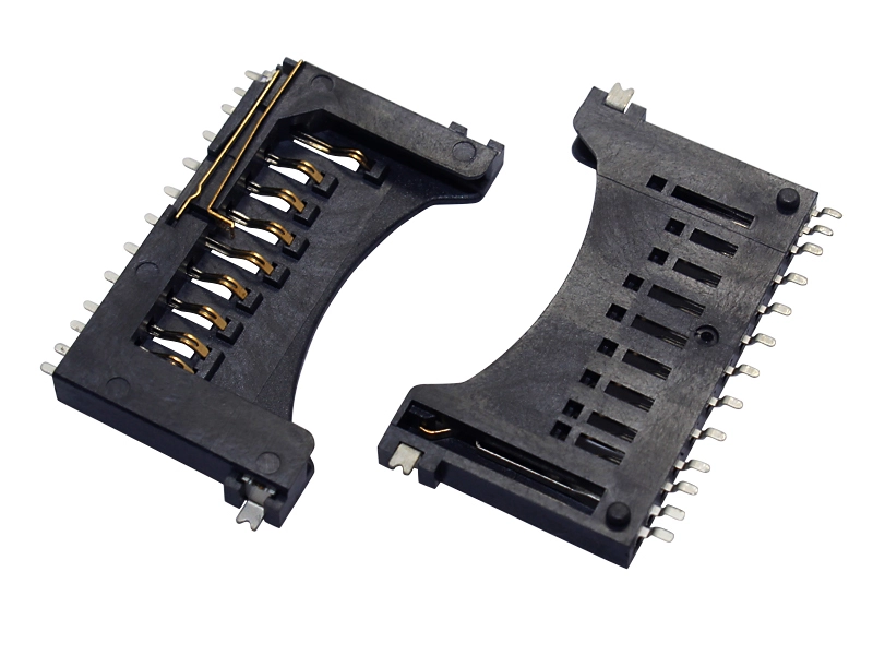 KLS1-TF-005S-13P PUSH-PULL H3.4mm With CD Pin SD Card Connector 1
