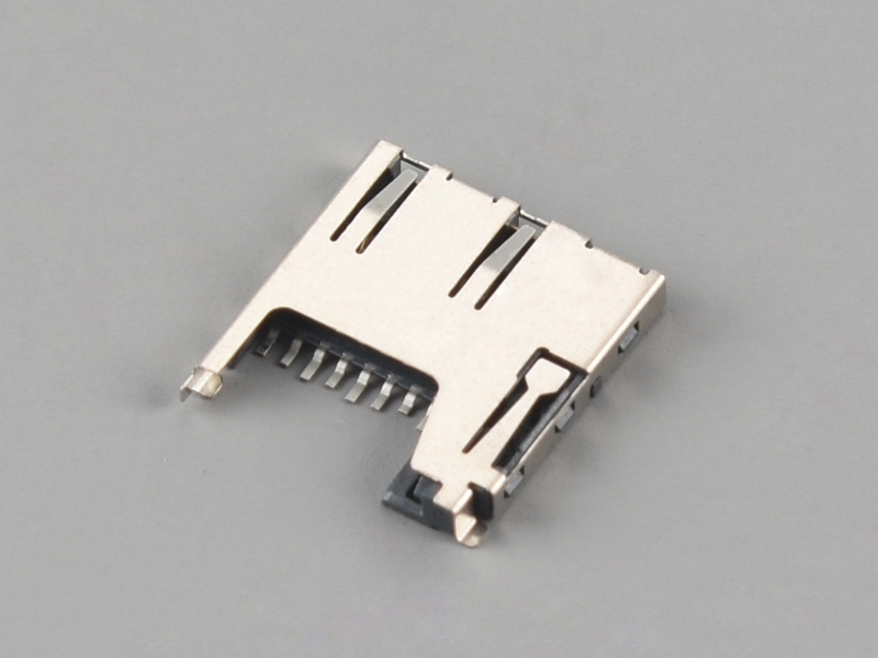 KLS1-TF-001B PUSH-PULL H1.85mm Normally Closed Micro SD Card Connector 1