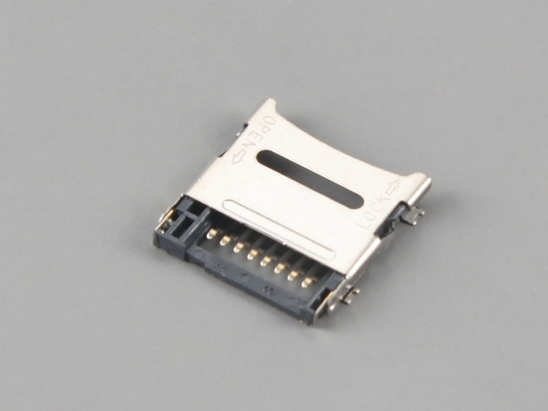 KLS1-TF-002 H1.9mm Hinged Type Micro SD Card Connector 1