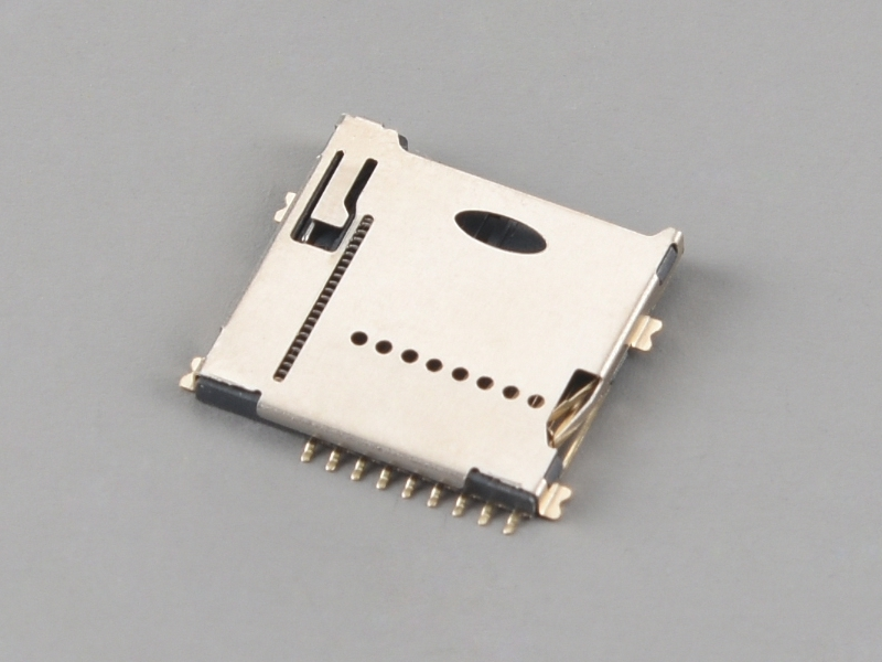 KLS1-TF-012 Push-Push H1.4mm With CD Pin Micro SD Card Connector 1