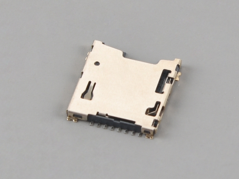 KLS1-SD104 Push-Pull H1.5mm With CD Pin Micro SD Card Connector 1