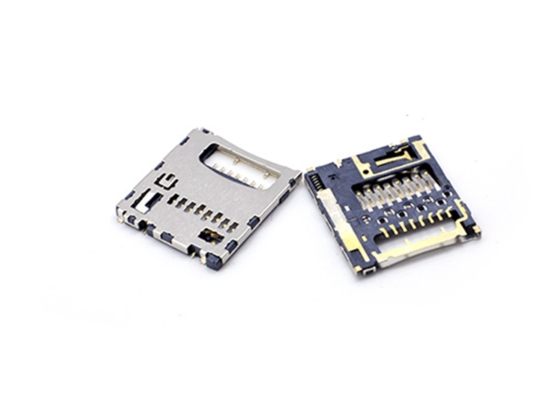 KLS1-TF-018 Push-Push H1.29mm With CD Pin Micro SD Card Connector 1