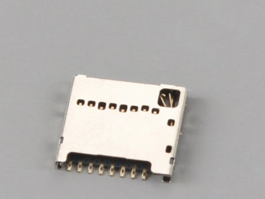 KLS1-TF-015 Push-Pull H1.42mm With CD Pin Micro SD Card Connector 1