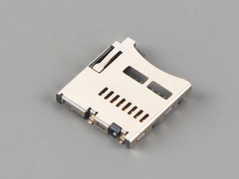 KLS1-SD107 Push-Push H1.85mm Normally Open Micro SD Card Connector 1