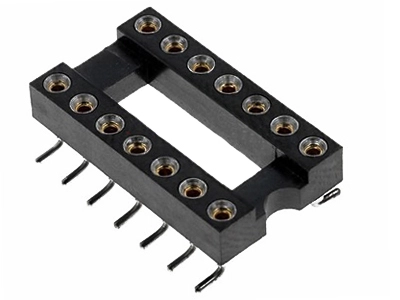 KLS1-217T 2.54mm Pitch SMT IC Swiss Socket Connector 1