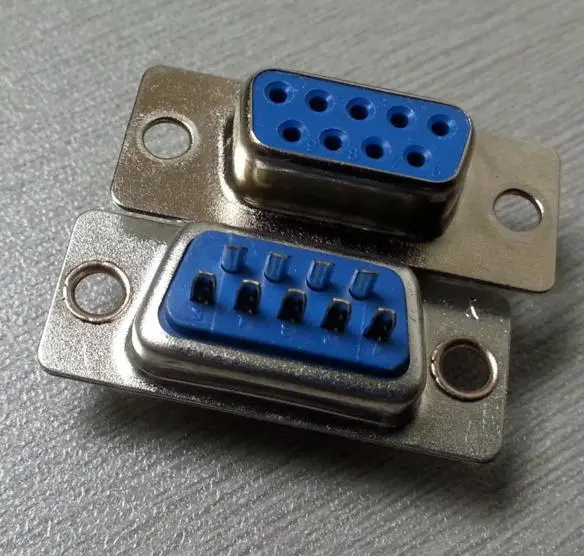 KLS1-213  DB Simple 2 Row Solder Type D-Sub Connector 9 15 25 37 50 pin male female 1