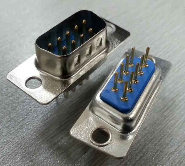 KLS1-221  DP 2 Row PCB Dip Type D-Sub Connector 9 15 25 37 50 pin male female 1