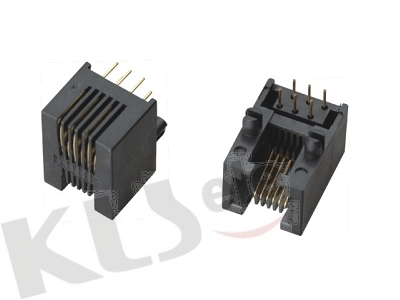 KLS12-136-6P PCB Modular Jack RJ11/RJ12/RJ14/RJ25 (53SERIES) 1