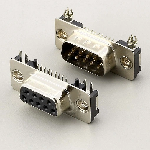 KLS1-615-09 DR 2 Row Slim D-SUB Connector 9 pin male female 1