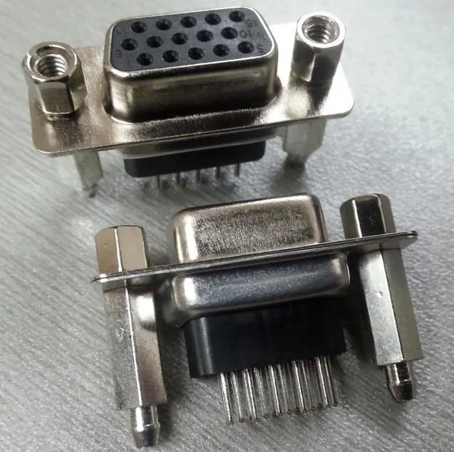 KLS1-172 / KLS1-172B / KLS1-172C 3 Row PCB Dip Type D-Sub Connector 15 26 44 62 pin male female 1