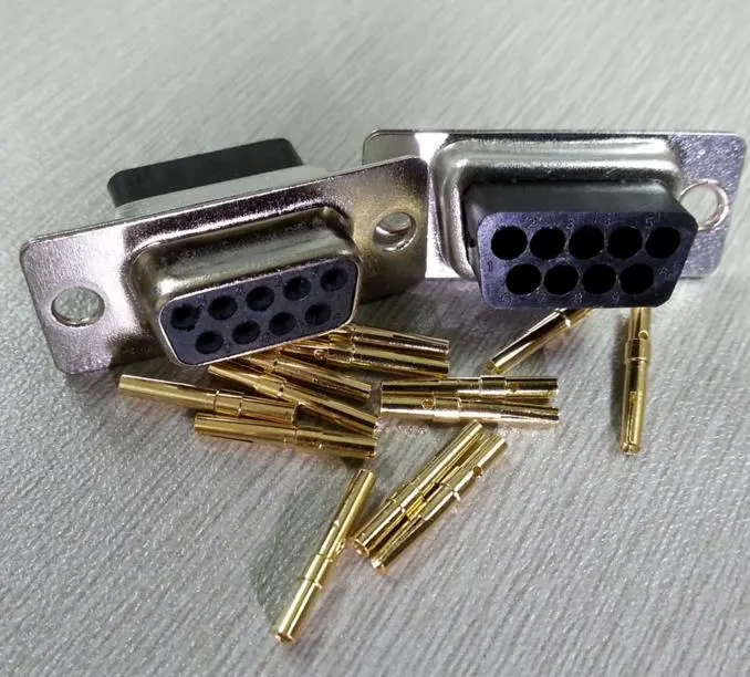 KLS1-176A 2 Row Crimp Type D-Sub Connector 9 15 25 37 pin male female 1
