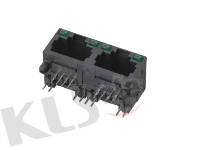 KLS12-315-8P-1X2 RJ45 Modular Jack With LED 1