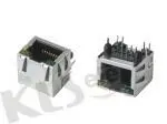 KLS12-108-8P RJ45 Modular Jack Shield With LED 1