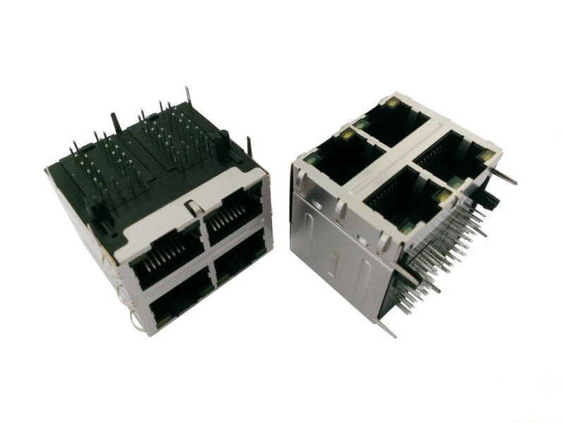 KLS12-TL056 10/100 BASE-LED 2x2 Tab-Down RJ45 1