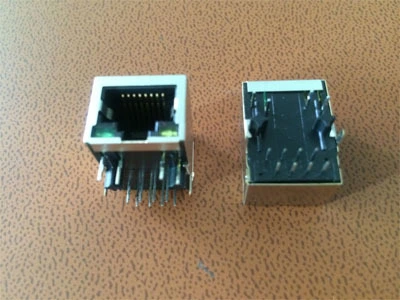 KLS12-TL002C RJ45 Modular Jack 1x1 Tab-Down 100 BASE 1