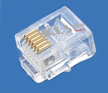KLS12-RJ12-6P Modular Plug RJ11/RJ12/RJ14/RJ25 1