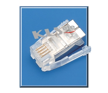 KLS12-RJ11B-4P Modular Plug Shield RJ9/RJ10/RJ22 1