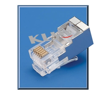 KLS12-RJ12B-6P Modular Plug Shield RJ11/RJ12/RJ14/RJ25 1