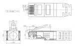 KLS12-MP04-CAT6-8P Modular Plug CAT6 1