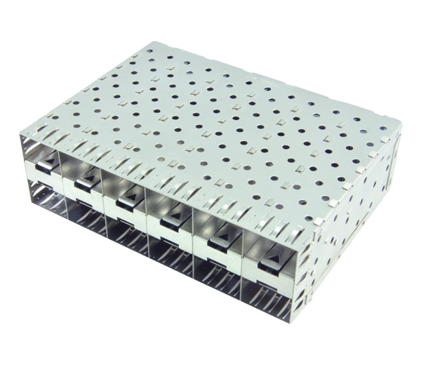 KLS12-SFP-026 SFP 2x6 Press-Fit Connector 1