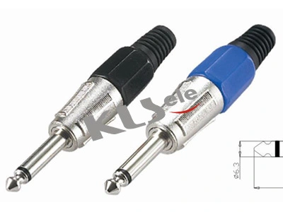 KLS1-PLG-008  6.3mm Mono Audio Plug1 1