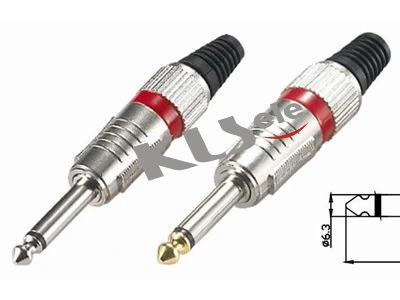 KLS1-PLG-009   6.3mm Mono Audio Plug1 1