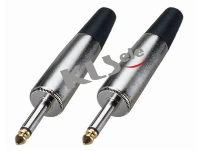 KLS1-PLG-010  Gold 6.3mm Mono Audio Plug 1