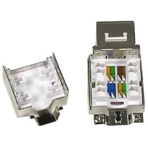 KLS12-DK7005 Cat.6A RJ-45 shielded keystone jack 10 Gigabit Ethernet applications 110IDC 1