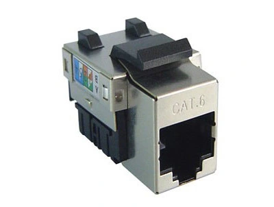KLS12-DK7006 Cat.6A RJ-45 shielded keystone jack 10 Gigabit Ethernet applications 110IDC 1