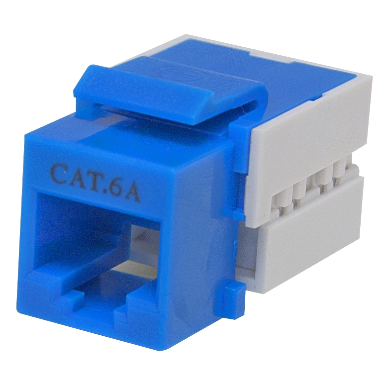 KLS12-DK8009 CAT5E CAT6 UTP Keystone Jack. Category 6A Screened Keystone Jack 1