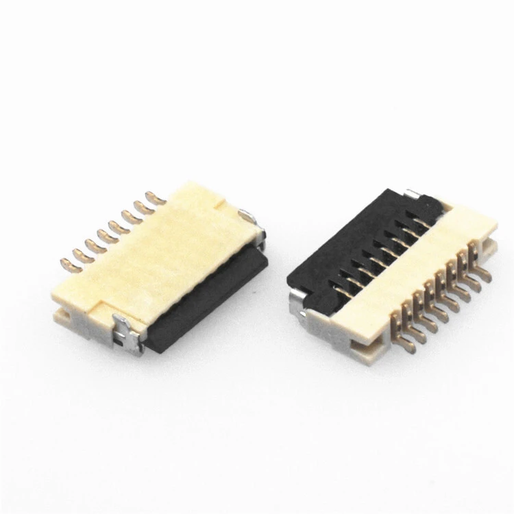 KLS1-242G-1.0 0.5mm hinged lock SMT H1.0mm bottom contacts FPC/FFC connectors 1