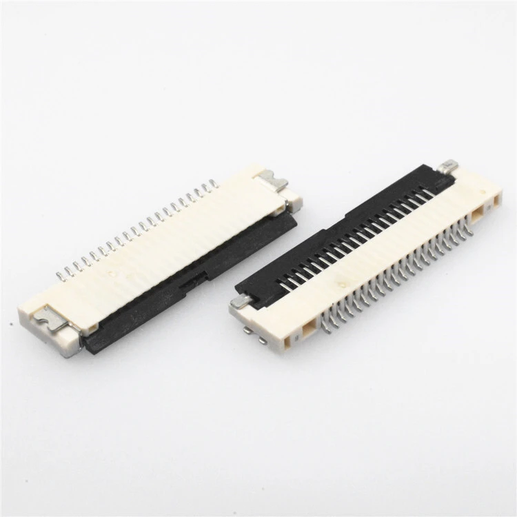 KLS1-242S 0.5mm hinged lock SMT H1.2mm bottom contacts FPC/FFC connectors 1