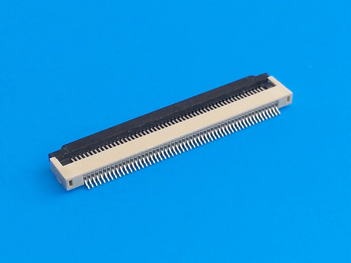 KLS1-241F 0.8mm hinged lock SMT H2.0mm bottom contacts FPC FFC connector 1